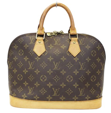 louis vuitton brown monogram canvas alma handbag